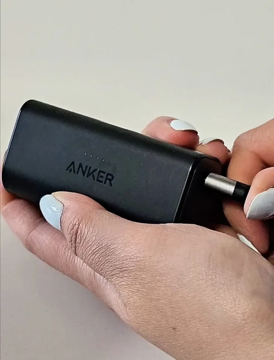 Anker Nano 5,000mAh pocket power bank shown close-up.