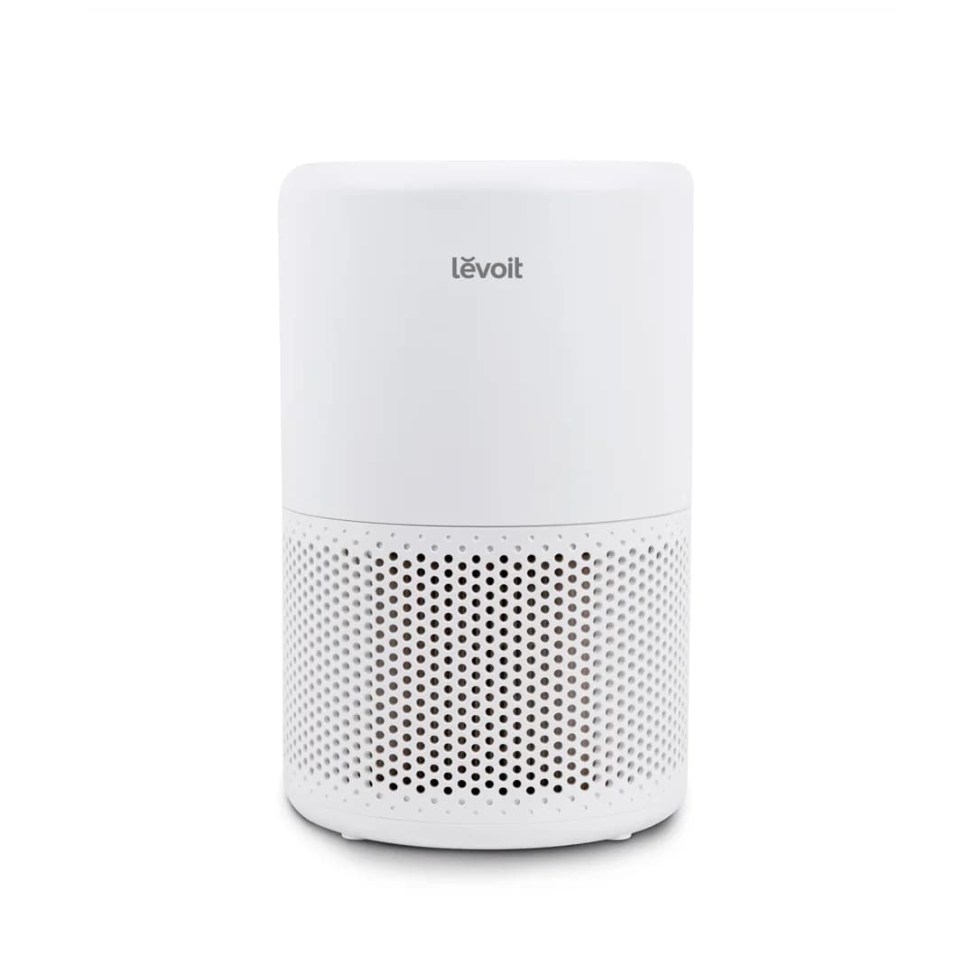 Levoit Core 200S smart true HEPA air purifier on a white background